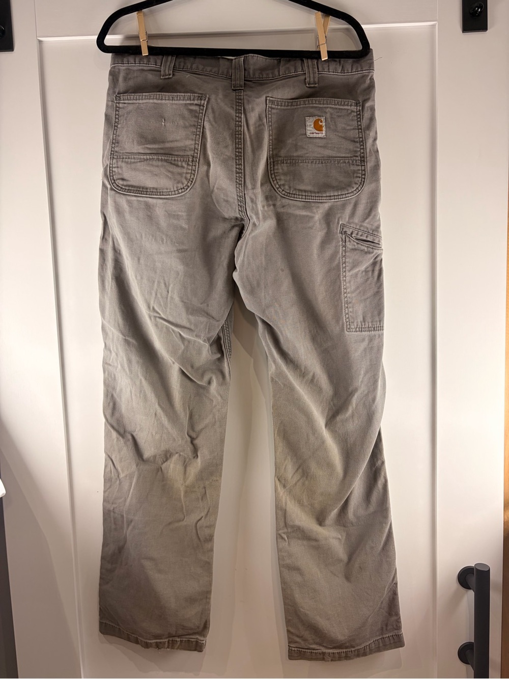 Carhartt Men's Light Gray Utility Cargo Work Pants